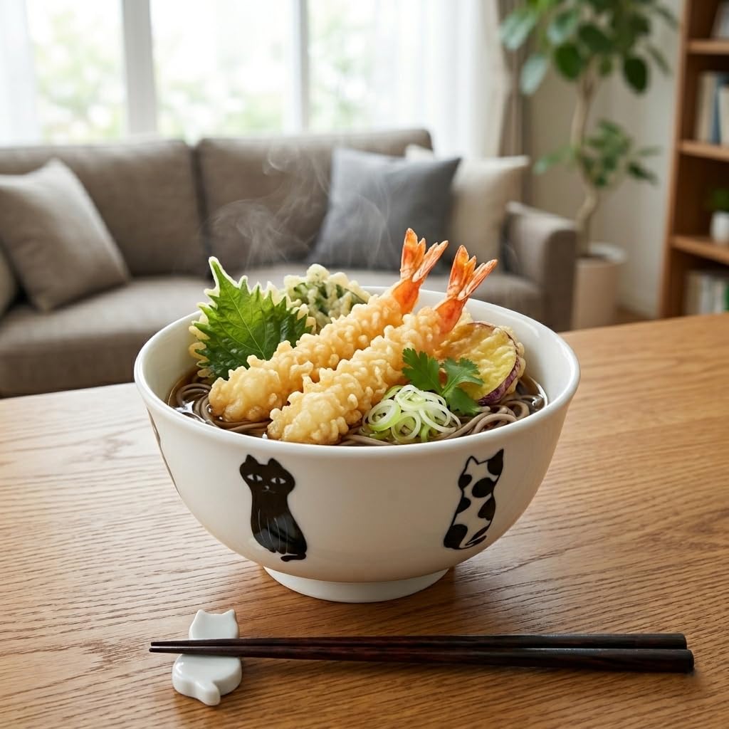 Amazon | 丼（どんぶり） 美濃焼 モノクロ猫丼（大） 軽量 1個入り｜和